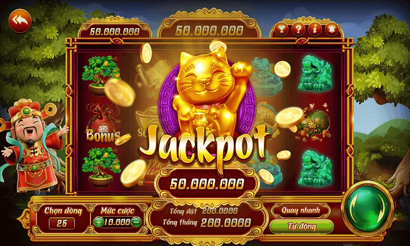 Hình ảnh các máy slot game uw88 với đồ họa rực rỡ, biểu tượng tiền vàng, jackpot nổ hũ lớn, tạo cảm giác may mắn.